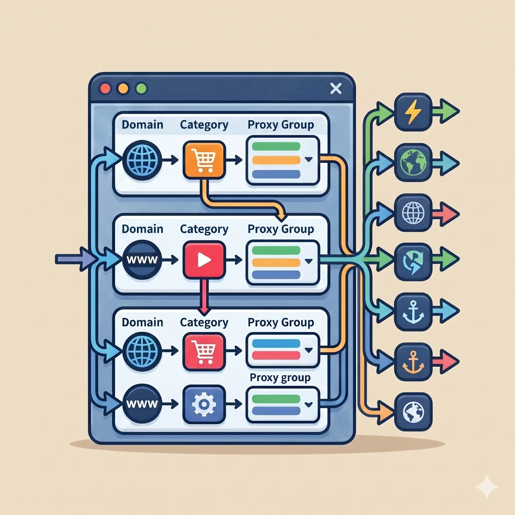 Mihomo / Clash Rule Builder